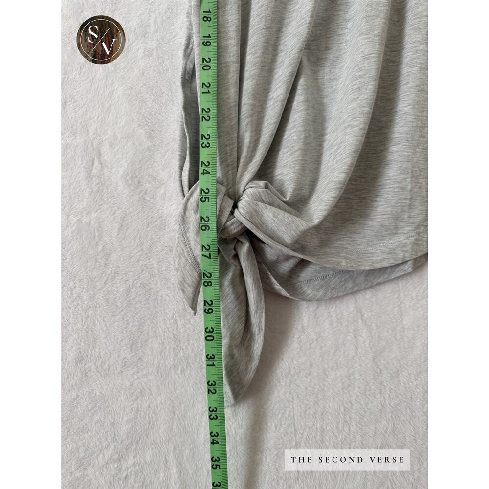 Lululemon Activewear Top Light Heather Grey To The Point Tank Size 10 - Picture 9 of 12